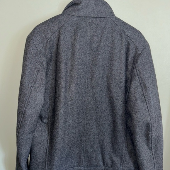Michael Kors Jacket Mens Small Peacoat Full Zip Wool-blend  Gray Preppy Coat - Picture 13 of 14